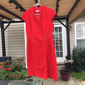 Calvin Klein red dress